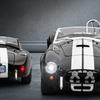 Simulation 1:22 Scale Classical Shelby AC Cobra Alloy Car Model with Sound Light Collection Diecast Metal Miniature Voiture
