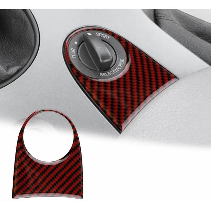 Car Interior Sticker Vinyl Decal for Chevrolet Corvette C6 2005-2007 Gear Shift Panel Cover Console Trim Accessory Black Style B