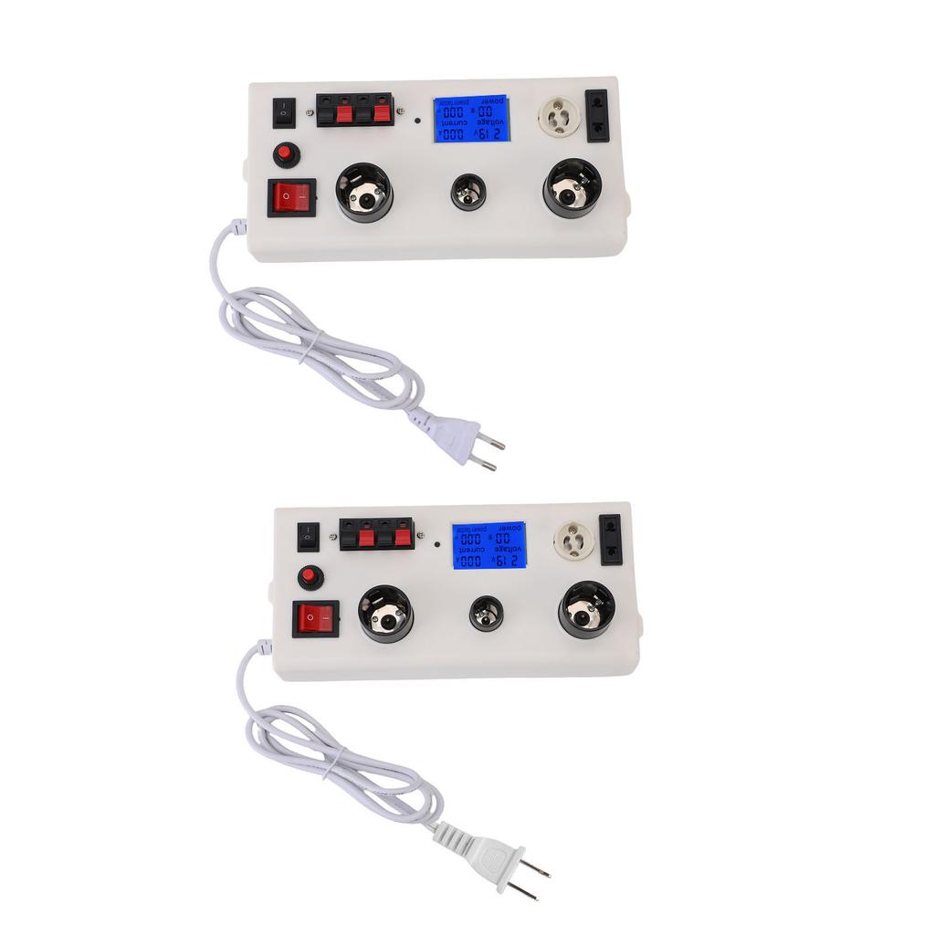 Bulb Power Measurement Tool Efficient Plug In Interface Portable LED Lamp Bulb Power Tester Multifunctional for Lamp Repairing