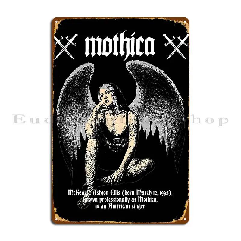 Biodate Mothica Nocturnal Printsachaos Metal Sign Designing Printing Design Garage Cave Tin Sign Poster