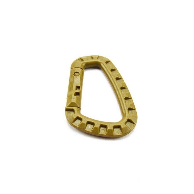 1pcs D Buckle Carabiner Climb Clasp Clip Hook Backpack Molle System Military Survival Outdoor Tools Camping Climbing Accessories