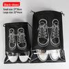 Thickened Transparent Non-Woven Drawstring storage bag for Shoes, Toys, and Travel - Dustproof and Spot-Free.