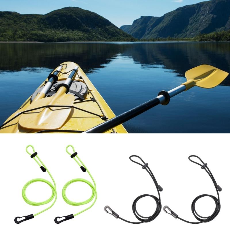 Adjustable Canoe Paddle Fishing Rod Securing Canoe Surfing Cord Safety Lanyard