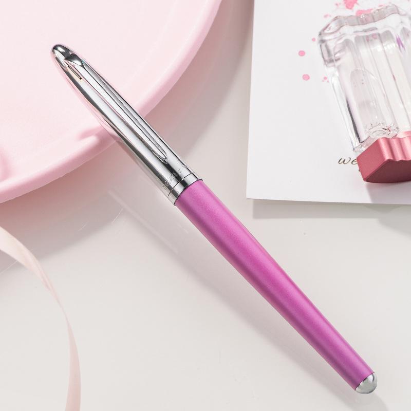 

Перьевая ручка Hero 100 Semi-Steel Gold 14k для студентов и профессионалов в подарочной коробке в стиле ретро