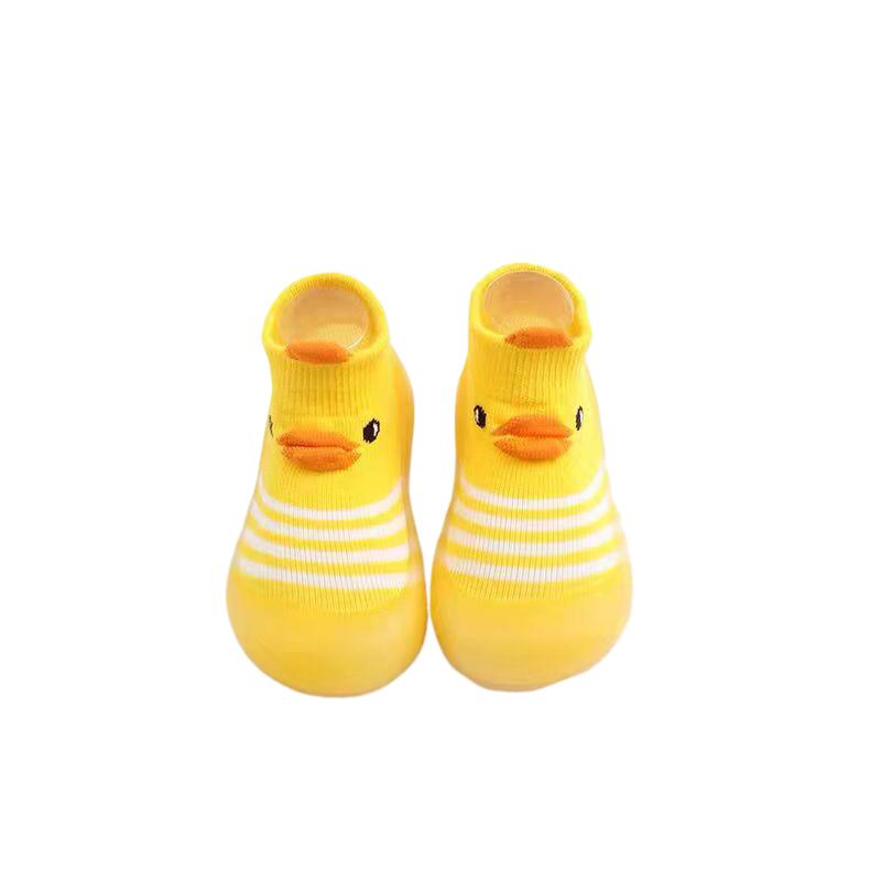 Weiche Baby-Kleinkindschuhe Baby-Kleinkindschuhe Bodensocken Schuhe Cartoon Kinder Rutschfeste Gummisohle Kleinkindschuhe Weich Gestrickt