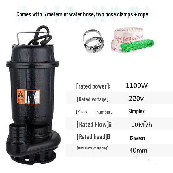 220V Septic & Irrigation Pump: High-Head Sewage & Drainage Solution