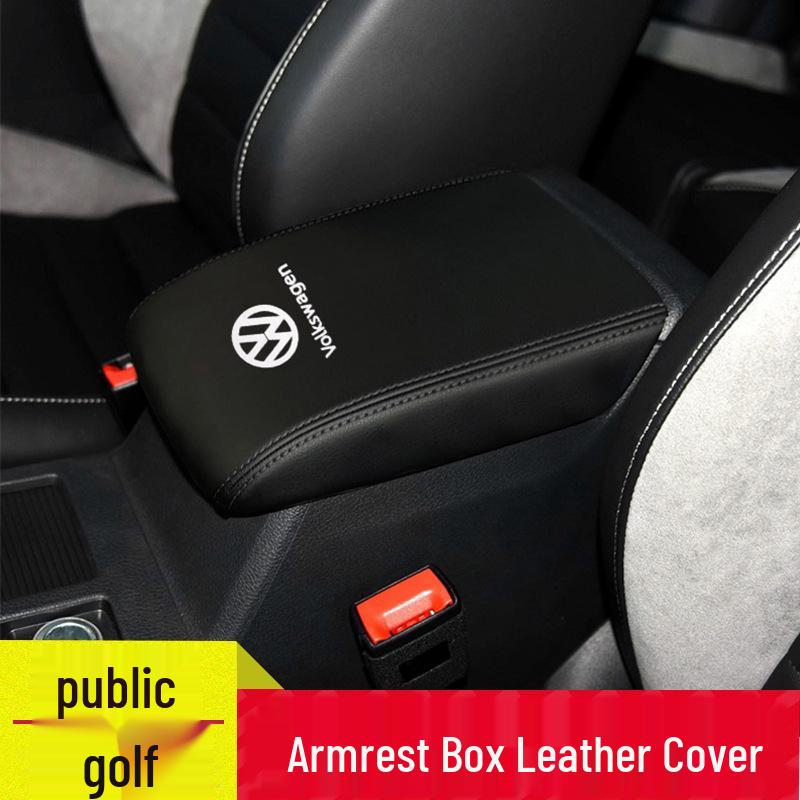 Kryt loketní opěrky pro Golf modely 09-20: Prémiová supervláknová kůže, ochrana odolná proti opotřebení