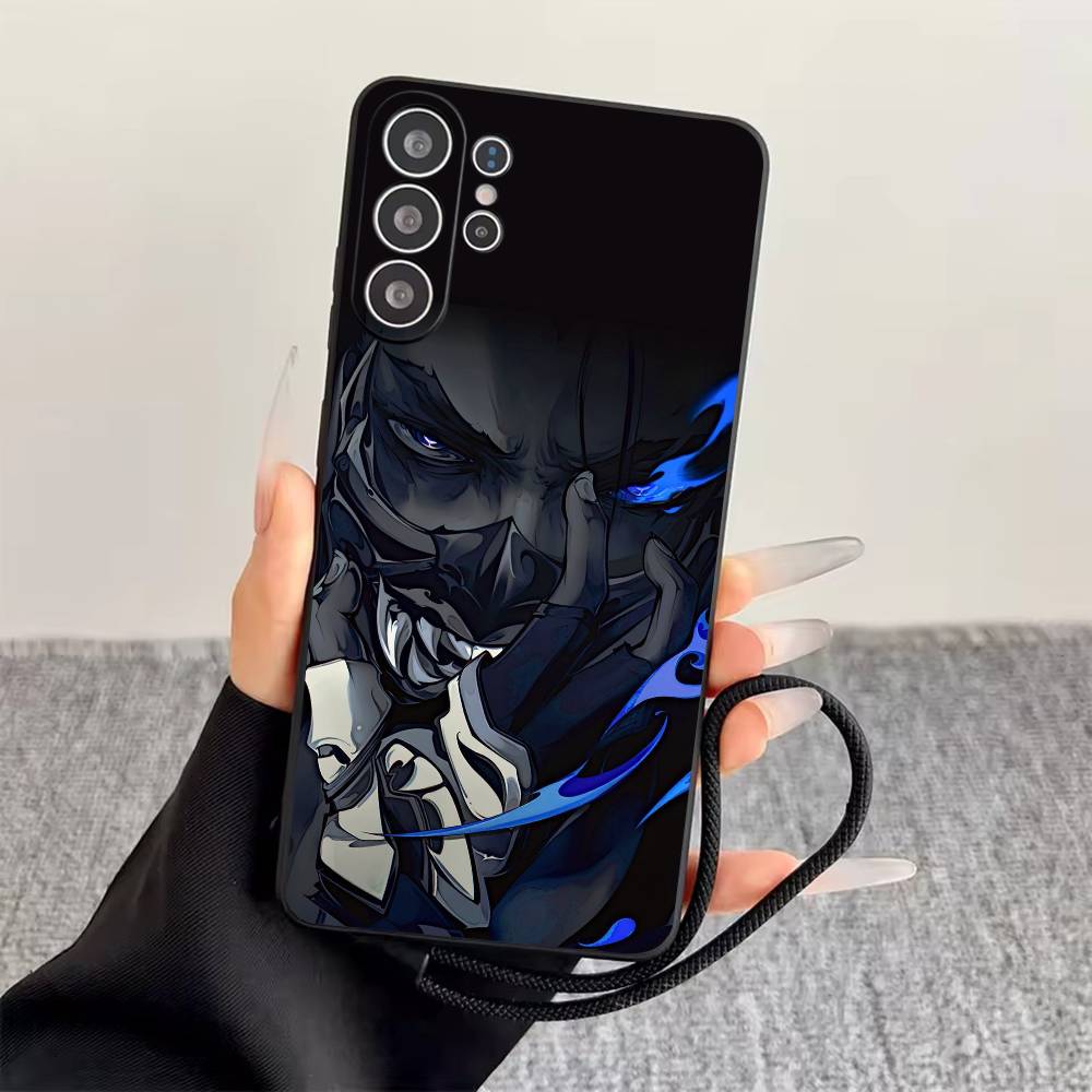 V-Valorant  Phone Case For Samsung S25,S24,S21,S22,S23,S30,Ultra,S20,Plus,Fe,Soft Silicone Black Cover