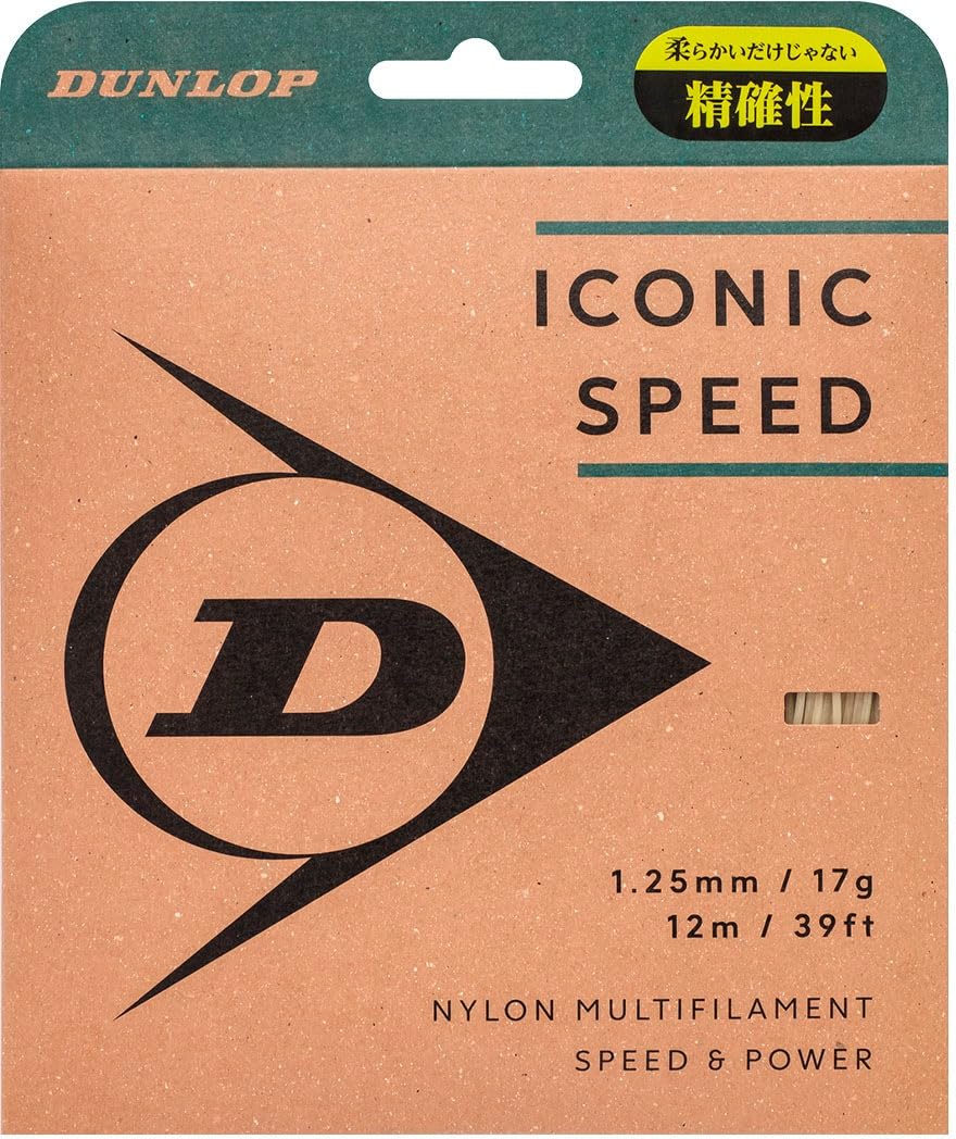 

Dunlop ICONIC SPEED Tennis DSTA31021 String, 12m, Natural, 1.25/17G,