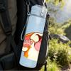 1PC Tongue Out Cow Illustration 750ml Color Plastic Sports Water Bottle Leakproof Flip Straw Lid Suitable for Sports Office Home Use