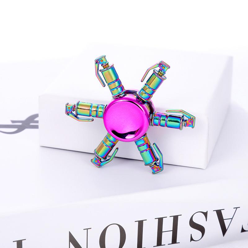 Metallischer Fidget Spinner mit landschaftlichem Motiv: Beliebtes Promi-Straßenmarkt-Dekompressionsspielzeug