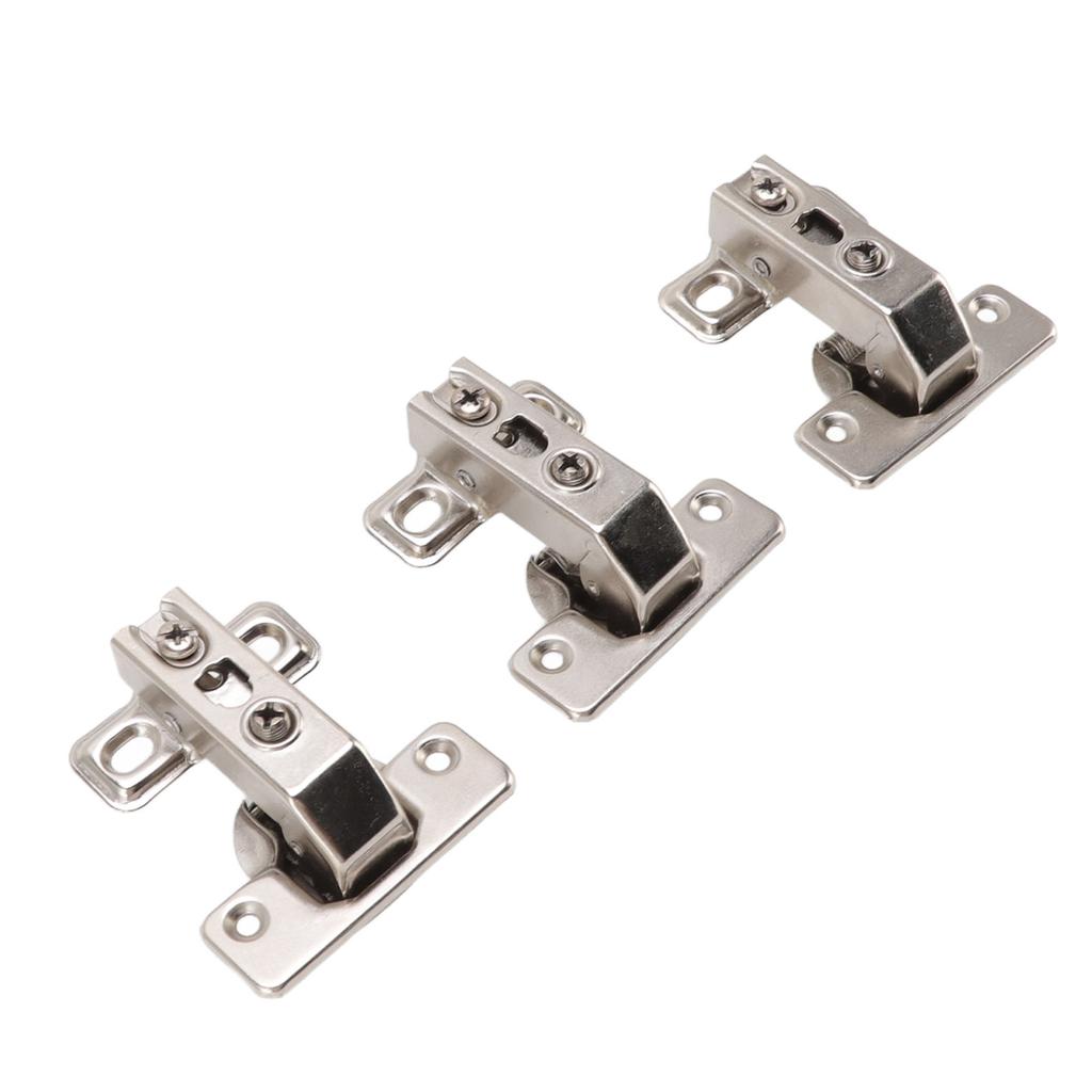 3Pcs Folding Hinges Zinc Alloy 180 Degree Integral Short Arm Hinge Set Hardware for Cabinet