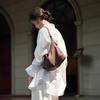 Leather First Layer Vegetable Tanned Cowhide Hobo Shoulder Armpit Bag Women'S Niche High-End Messenger Dumpling Bag