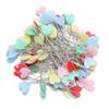 100PCS Craft Needles Mini Head Patchwork Sewing Pin Love Heart Quilting