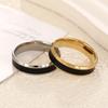 s/Stainlesss Steel Black Finger Ring Men Women Minimalist Smooth Trendy Rings Couple Jewelry Wedding Gift