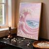 Pearl Wave DIY Diamond Art Kits 15.7x19.6inch Gem Art Diamond Painting Kits Without Frame for Adults Gift Idea Home Wall Decor