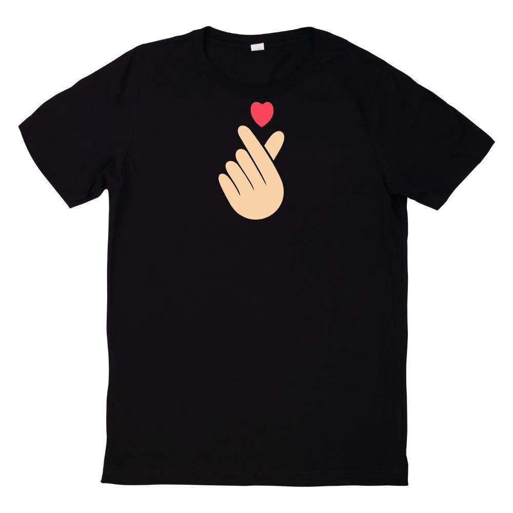 T-Shirt Koreanisches Fingerherz K Pop Herz Handzeichen M