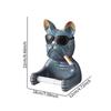 Modern European Wall-mounted Toilet Paper Holder with Sunglasses And Dog Motif. Ideal for The Home.