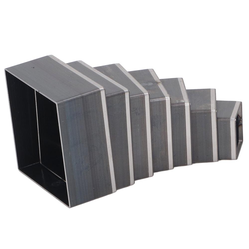 7dílná sada děrovačů z uhlíkové oceli, čtvercový tvar, dutý vykrajovač pro DIY kožedělné řemeslo