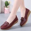 Woman Shoes Breathable Leather Shoes For Women Low Heels Casual  Mujer Elegant Heel Women's Shoes Flats Female Footwear