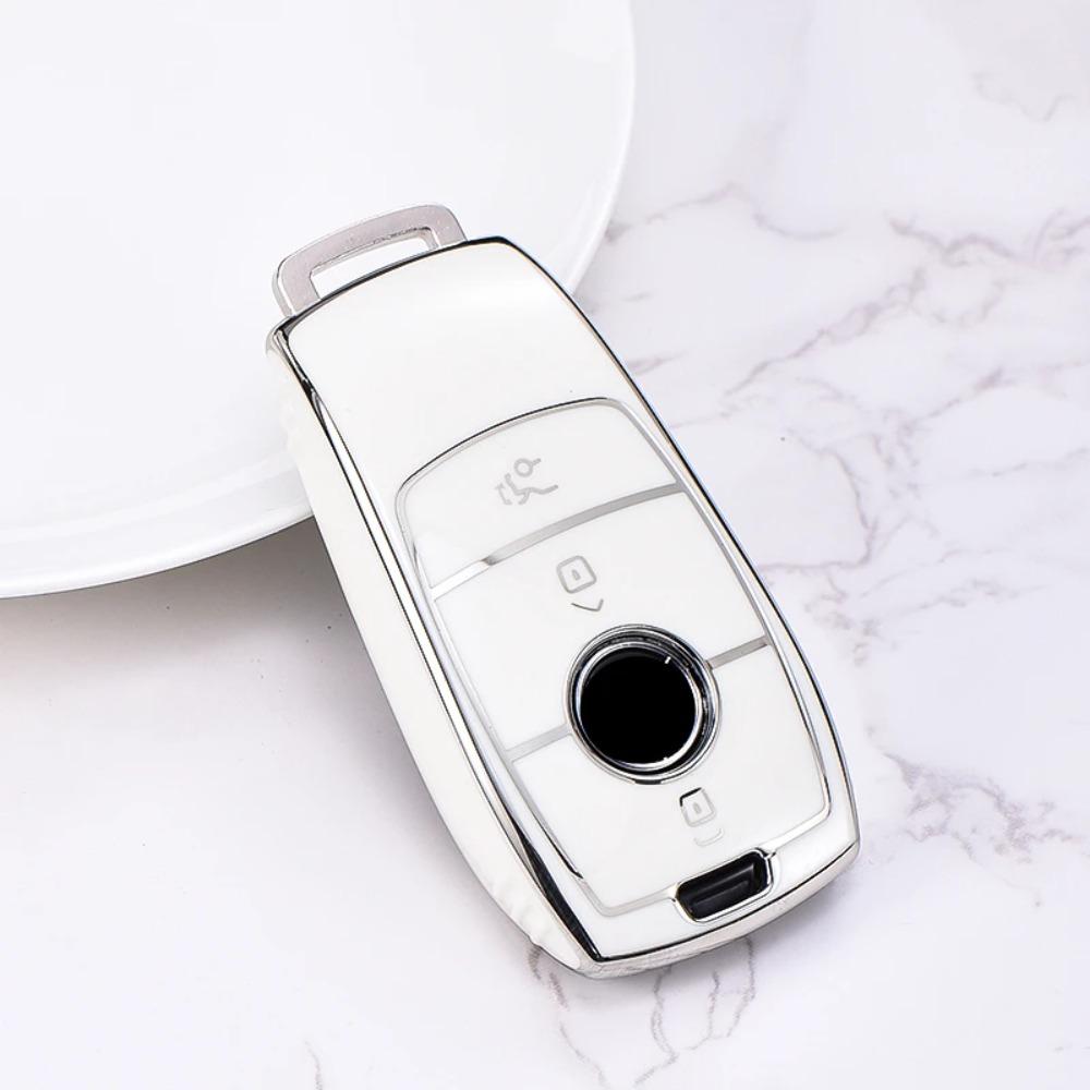 Fashion TPU Car Remote Key Case Cover Shell for Mercedes Benz A C E S G Class GLC CLE CLA GLB GLS W177 W205 W213 W222 X167 AMG