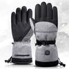 1 Pair Winter Moto Heated Gloves Thermal Electric Cold Weather Heating Gloves 5000mAh Battery Waterproof Anti-Slip for Men Women
