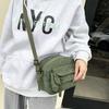 Hot-selling products, striped velvet shoulder messenger bag, corduroy small backpack, men's and women's trendy bags are versatile.