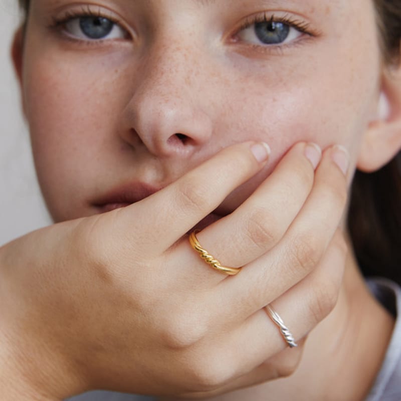 Tatiana (Silver 925) Twisted Donut Ring CR1835