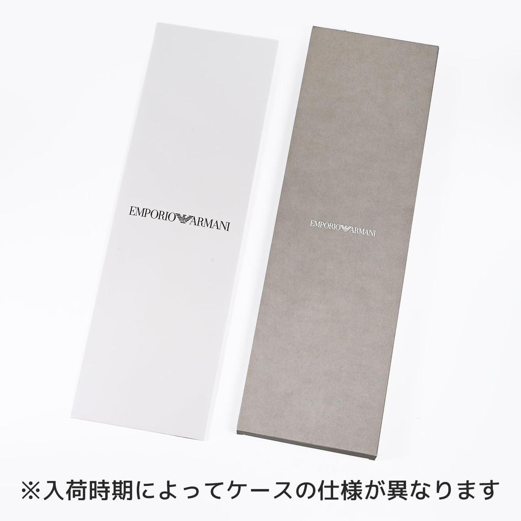 Emporio Armani Men's Tie, 7.5cm Wide, 100% Silk, Striped, Gray, Made In Italy, EM001346 TE13741 F8109 [Used]