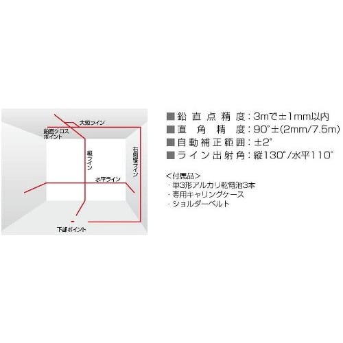 Tajima GT3Zi Laser Level with Receiver and Tripod Set (Square and Horizontal) (GT3Z-ISET)