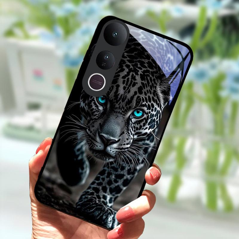 Phone Case For VIVO V50 Lite V50Lite 6.77" Tempered Glass Camera Protection Back Cover Luxury Full Coverage Shockproof Bumper