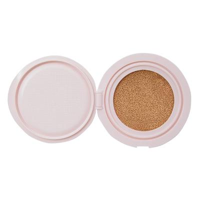 Canmake Fit Glow Cushion Refill 02 Natural 10g Foundation Cushion Foundation Dewy Finish Thin Film with Puff Teardrop-Shaped SPF50+ PA+++