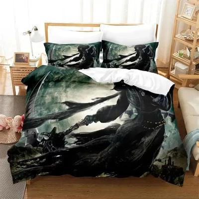 Dark Grim Reaper Bedding SetDuvet Cover Comforter Bed Set Quilt Cover PillowcaseKing Queen Twin Size Boys Girls Adult