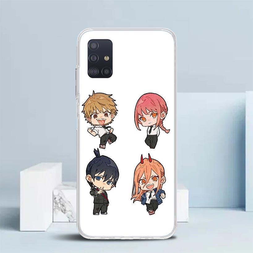 C-Chainsaw Mans Cute Soft Cover for Samsung Galaxy A12 A22 A32 A52 A72 A02S Phone Case Note 20 Ultra 10 S10 Plus A51 A71 A50S A2