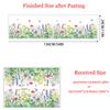 Creative Plants Flowers Butterflies Skirting Boards Wall Stickers Decoration Living Room Bedroom Waistline Home Decor Self-adhesive