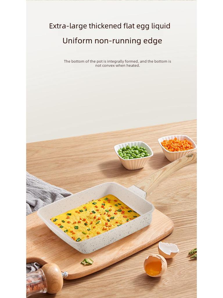 Japanese Tamagoyaki Non-Stick Square Frying Pan for Eggs and Steak