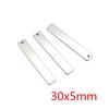 10pc/lot  No Fade Charms 316 Stainless Steel rectangle Charms for necklace pendant charms diy jewelry making