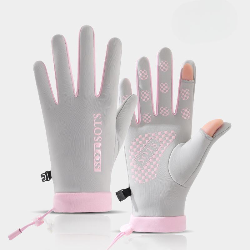 Anti Slip Flip Top Touch Screen Gloves for Outdoor Driving In Autumn and Winter Windproof and Cold Proof Cycling Gloves for Mountain Climbing