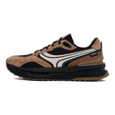 Li Ning Zheng Rong Comfortable Versatile Sports Wear Resistant Shock Absorption Low Top Casual Shoes Unisex Casual Shoes Black Brown AGCU165-2