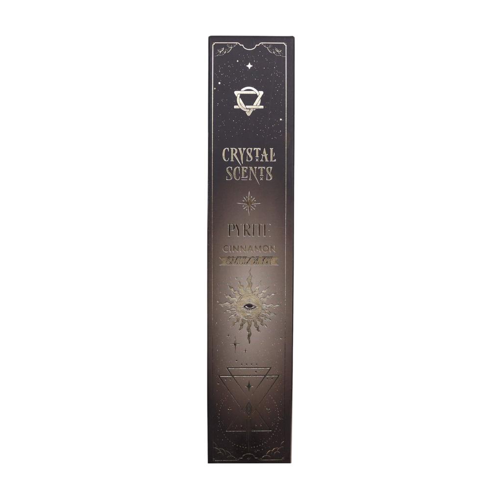 6x Pyrite Crystal Scents Smudge Incense – Cinnamon