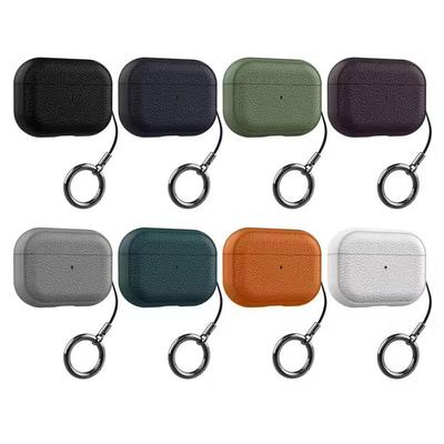 Soft TPU Leather-Like Design Headphone Case For Airpods Pro3 Bluetooth Case Business PC Hard Shockproof Earphone Cover Funda