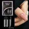 140PCS Matte Surface French Nail Dual Forms Thin Acrylic Nail Tips  French Manicure Tool