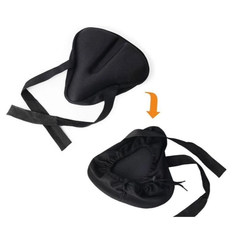 Thickened Silicone Gel Bike Seat Cover with Rain Cover
