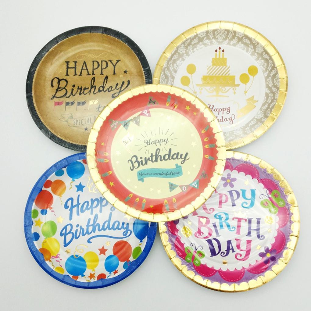 6Pcs Disposable Cakes Paper Tray Round Cake Boards Dessert Plates Cardboard Circle Bases for Birthday Day
