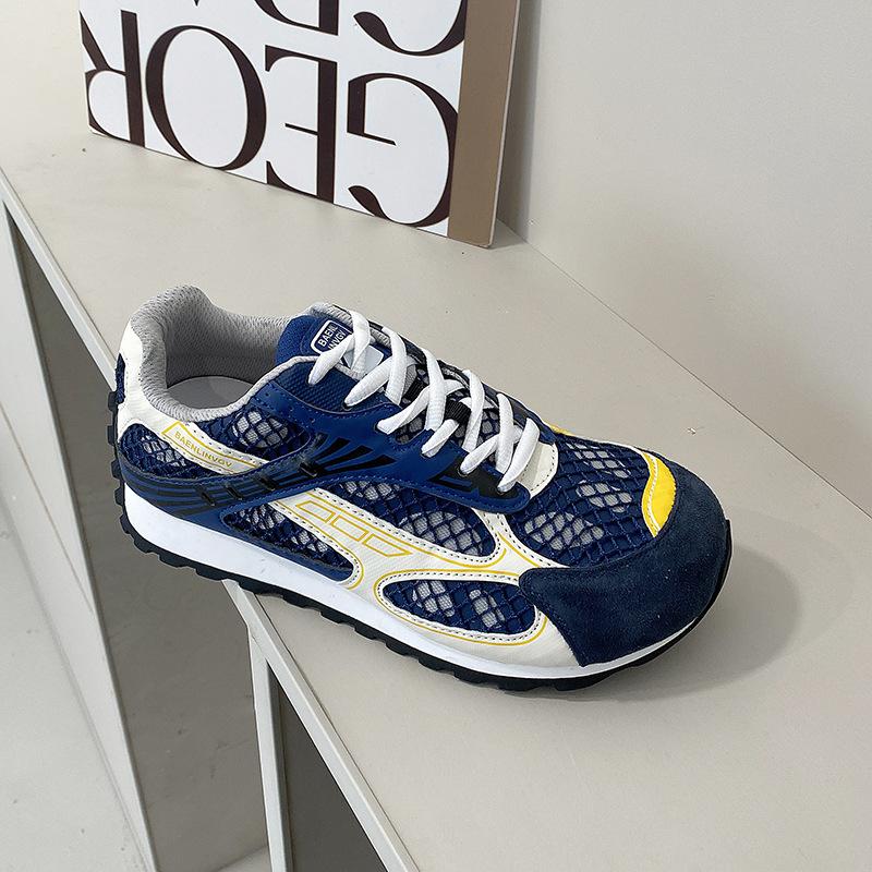 Paris mesh silver dad shoes women 2025 summer new Internet celebrity platform sports casual shoes Wang Yibo same style