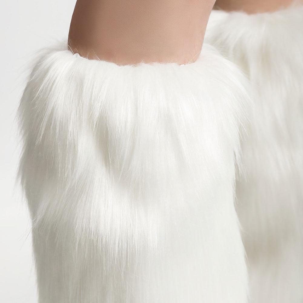 Autumn and Winter Warm Socks Faux Fur Leg Warmers Boot Covers For Women Girls Fashion Thermal Socks Cold Weather Accessories