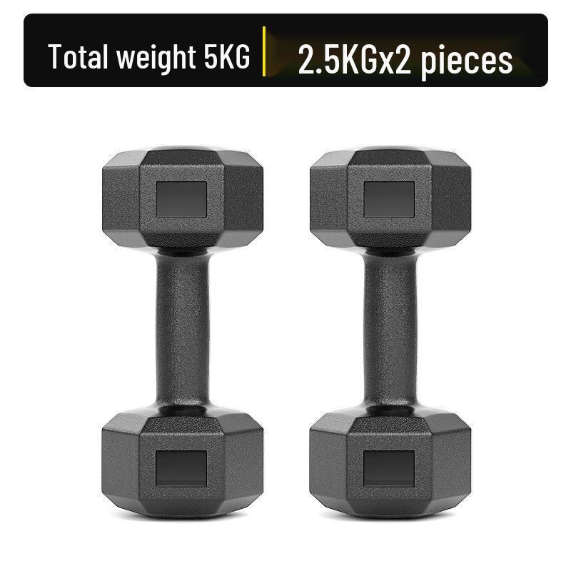 Hexagonal Eco-Friendly Dumbbell Pair for Men's and Women's Home Fitness