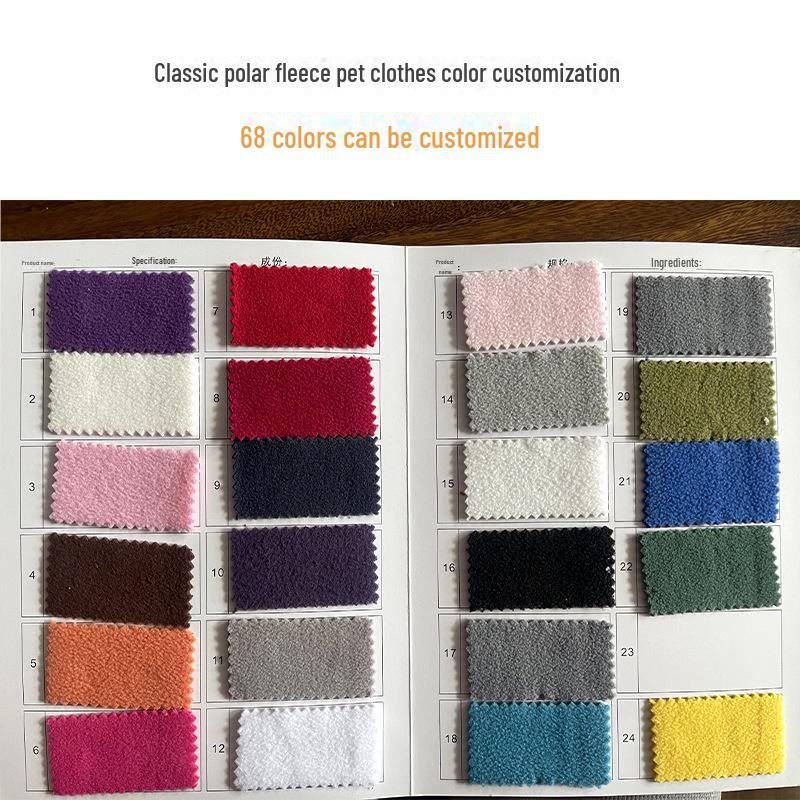 Dicke einfarbige Fleece-Haustierkleidung