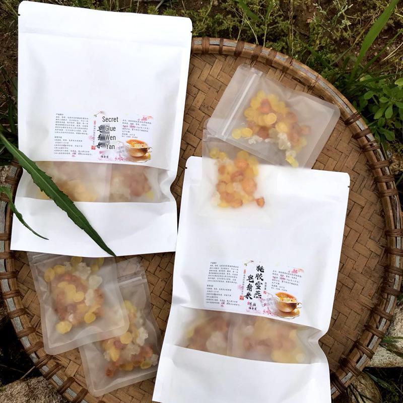 Purely Refined Peach Gum & Snow Swallow: Pearl-Like, Impurity-Free Collagen Soapberry Blend