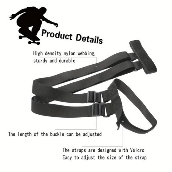 Snowboard Shoulder Strap Heavy Duty Adjustable Universal Men Women Skiing Board Backpack Carrier Nylon Strap Snowboard Accessories